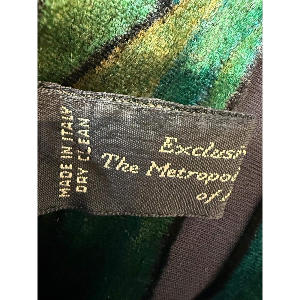 The MET Metropolitan Museum of Art Iris Burnout Velvet Scarf Silk Lined Italy - Picture 2 of 6